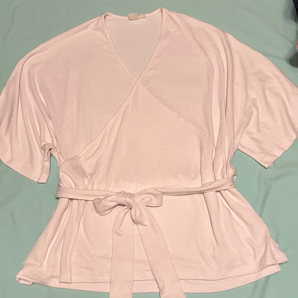 GAP White Wrap Top